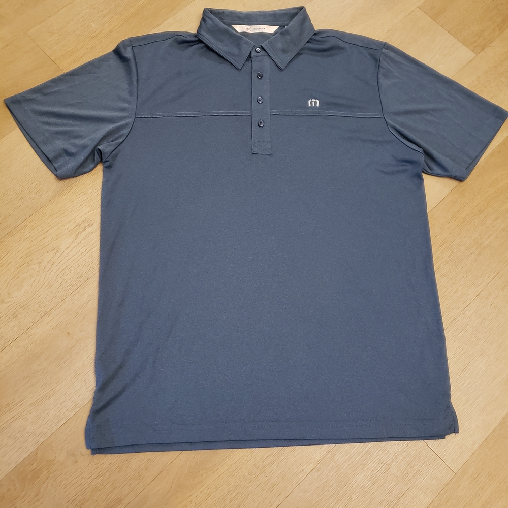 Travis Mathew Casual Calm Blue Polo Shirt